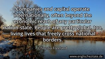 Englisches Zitat von Chrystia Freeland als Bild