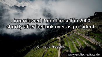 Englisches Zitat von Chrystia Freeland als Bild