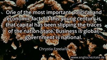 Englisches Zitat von Chrystia Freeland als Bild