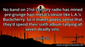 Englisches Zitat von Chuck Eddy als Bild