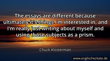 Englisches Zitat von Chuck Klosterman als Bild