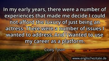 Englisches Zitat von Cicely Tyson als Bild
