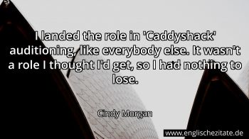 Englisches Zitat von Cindy Morgan als Bild