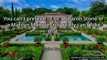 Englisches Zitat von Claire Bloom als Bild