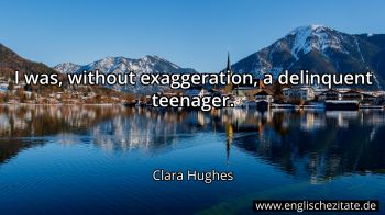 Englisches Zitat von Clara Hughes als Bild