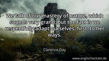 Englisches Zitat von Clarence Day als Bild