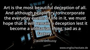 Englisches Zitat von Claude Debussy als Bild