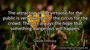 Englisches Zitat von Claude Debussy als Bild