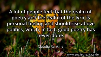 Englisches Zitat von Claudia Rankine als Bild