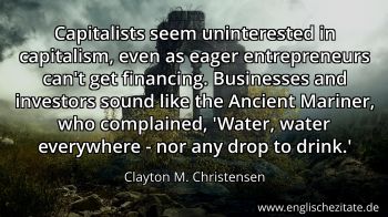 Englisches Zitat von Clayton M. Christensen als Bild