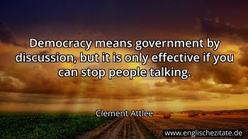 Englisches Zitat von Clement Attlee als Bild