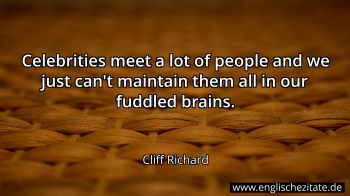 Englisches Zitat von Cliff Richard als Bild