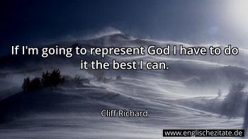 Englisches Zitat von Cliff Richard als Bild