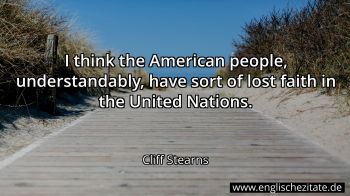 Englisches Zitat von Cliff Stearns als Bild