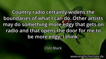 Englisches Zitat von Clint Black als Bild