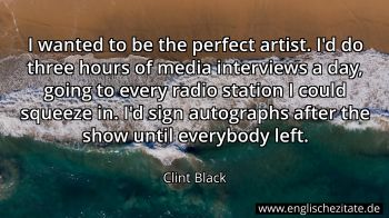 Englisches Zitat von Clint Black als Bild