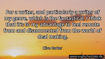 Englisches Zitat von Clive Barker als Bild