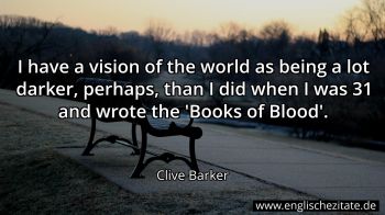 Englisches Zitat von Clive Barker als Bild