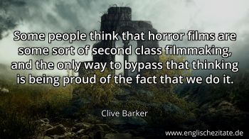 Englisches Zitat von Clive Barker als Bild