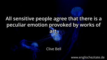 Englisches Zitat von Clive Bell als Bild