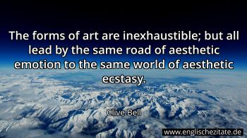 Englisches Zitat von Clive Bell als Bild