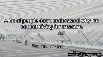 Englisches Zitat von Clive Cussler als Bild