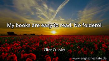 Englisches Zitat von Clive Cussler als Bild