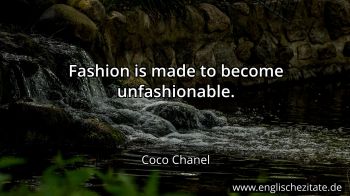 Coco Chanel Zitate auf Englisch 