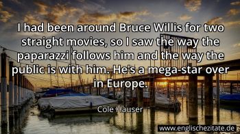 Englisches Zitat von Cole Hauser als Bild