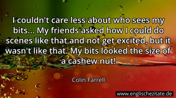 Englisches Zitat von Colin Farrell als Bild