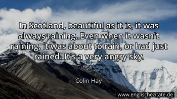 Englisches Zitat von Colin Hay als Bild