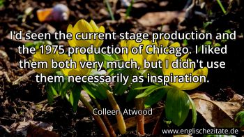 Englisches Zitat von Colleen Atwood als Bild