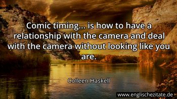Englisches Zitat von Colleen Haskell als Bild