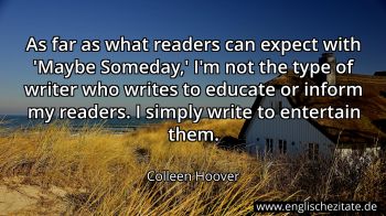 Englisches Zitat von Colleen Hoover als Bild