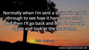 Englisches Zitat von Colm Meaney als Bild