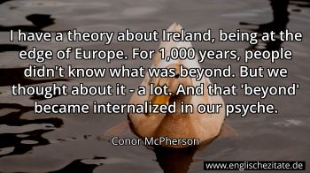 Englisches Zitat von Conor McPherson als Bild