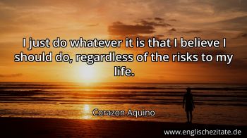 Englisches Zitat von Corazon Aquino als Bild