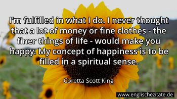 Englisches Zitat von Coretta Scott King als Bild
