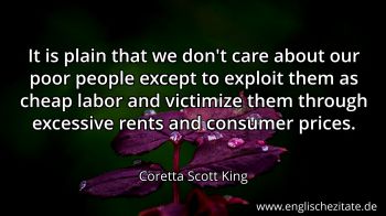 Englisches Zitat von Coretta Scott King als Bild
