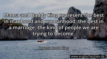 Englisches Zitat von Coretta Scott King als Bild