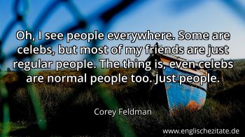 Englisches Zitat von Corey Feldman als Bild