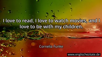Englisches Zitat von Cornelia Funke als Bild