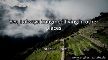 Englisches Zitat von Cornelia Funke als Bild