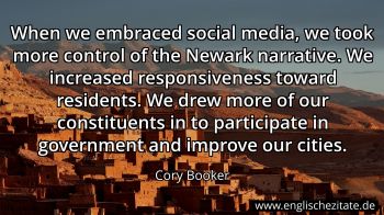 Englisches Zitat von Cory Booker als Bild