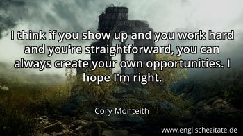 Englisches Zitat von Cory Monteith als Bild