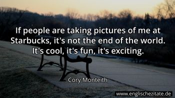 Englisches Zitat von Cory Monteith als Bild