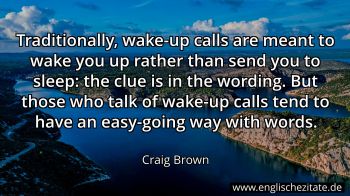 Englisches Zitat von Craig Brown als Bild