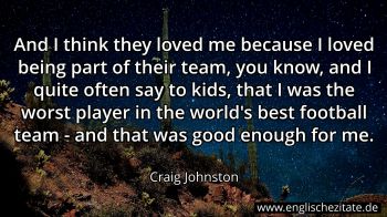 Englisches Zitat von Craig Johnston als Bild