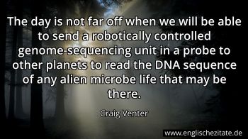 Englisches Zitat von Craig Venter als Bild