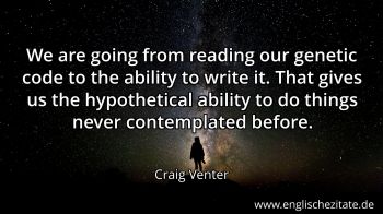 Englisches Zitat von Craig Venter als Bild